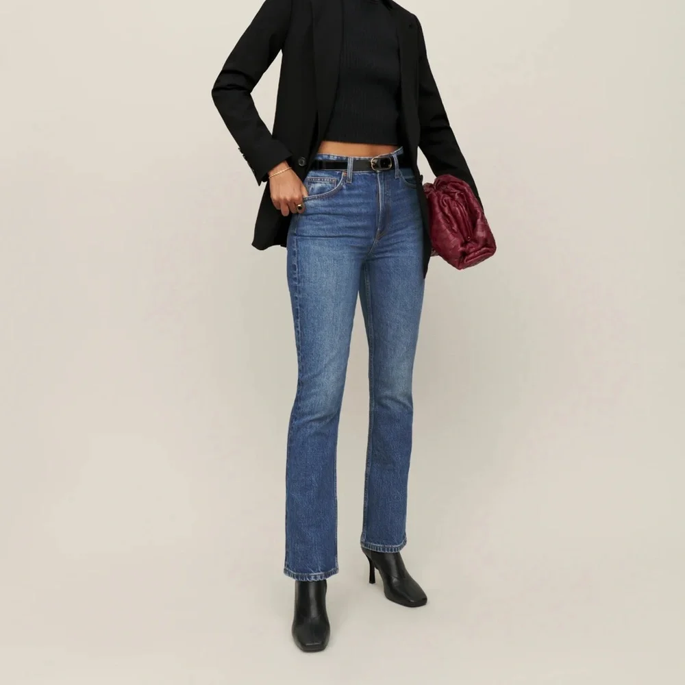 Reformation Peyton High Rise Bootcut Jeans - Picture 1 of 7